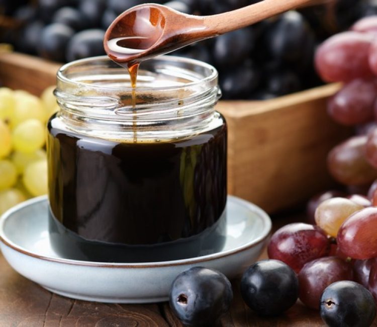 Jar,Of,Grape,Molasses,,Grape,Syrup.,Sweetener,,Cough,Medicine.,Black,